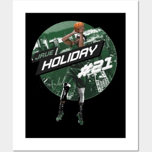 Jrue Holiday Milwaukee City Emblem Posters and Art